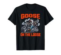 Goose on The Loose Motociclista Maglietta