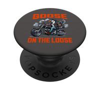 Goose on the Loose Motociclista PopSockets PopGrip Adesivo