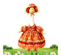 Goose Outfit | 2-piece Maple Leaf Theme Autumn Statue Costume Decor
