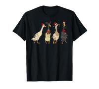 Goose Santa Renna Natale Luci Pigiama Vacanza Maglietta