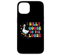 Goose Silly On The Loose Groovy Retro Animal Donne Uomini Bambini Custodia per iPhone 13