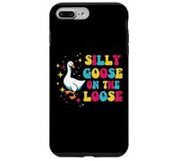 Goose Silly On The Loose Groovy Retro Animal Donne Uomini Bambini Custodia per iPhone 7 Plus/8 Plus