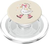 Goose Silly On The Loose Pink Bow per ragazze, bambini e giovani donne PopSockets PopGrip per MagSafe