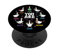 Goose Silly Sei forte, gentile, abbastanza detto PopSockets PopGrip Adesivo