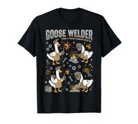 Goose Welder Honk Se Sei Un Maestro Saldatore Cartoon Oche Maglietta