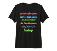 Goosebumps Classic Book Titles Large Color Gradient List Maglietta Premium