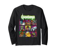 Goosebumps Classic Monsters Pop Comic Art Grid Panels Maglia a Manica