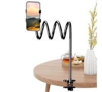Gooseneck Bed Phone Holder - PP 17x14x8cm | Bendable Phone Cradle Adjustable Design | Cellphone Automobile Cradles For Bed Desk Car And Daily Hands Free Viewing Use
