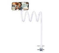 Gooseneck Phone Holder, Adjustable Desktop Stand, Bedside Mount Clamp, Cellphone Cradle Base for Automobile Tablet Accessories Desk Setup and Viewing Comfort, 6.69x5.51x3.15 Inches