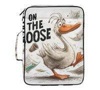 Gooses on the Loose File Folder with Pockets 7 Pockets A4 Letter Size with Zipper Closure for Office Supply Office Folders para guardar documentos