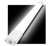 GOOSKI Neon Led 90CM, 30W 3300LM Plafoniera IP65 Impermeabile, Lampada da Soffitto 4000K, Tubo LED per Cucina Officina Ufficio Bagno Seminterrato Magazzino
