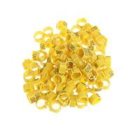 GOOTHDY 100 10mm Fasce per Gamba per Uccelli Piede Rotondo Tag Clip Cinghie per Piccione per Colomba Pollo Bantam Piccioncini Fringillide Multiplo C Pappagallo Giocattoli Grigio Africano per Piccoli