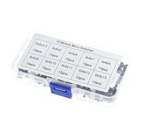 GOOTHDY 100/200 Pz Installazione Semplice Pulsante Switcher Verticale Pulsante tattile Switcher Set Altezza Pulsanti Riparazione Manutenzione Industriale