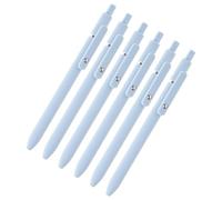 GOOTHDY 6Pcs Penna a retrattile con clip penna, blue, H | Riutilizzabile Affari Firma penna con la penna clip 0.5 MM Liscia per scrivere per Hotel Guest Segno in scuola