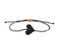 GOOTHDY Braccialetti con cordoncino spago romantico Modello a cuore intrecciato bohémien Gettoni d ' amore unisex Accessorio per gioielli per coppia artigianale Accessorio per polsino per coppia alla