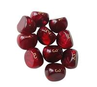 GOOTHDY Elementi Essenziali da Viaggio Leggeri 3 Lati Multiuso per Giochi da Tavolo e didattici probabilità Durata Dadi acrilici Dadi da Gioco Multiuso