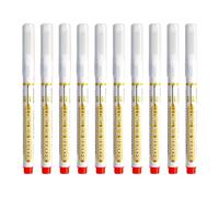 GOOTHDY Penne per naso, 10 inchiostro, Red | Marcatore per fori profondi a testa lunga per la lavorazione del legno, punta da 20 mm, set da 10 in vari colori,