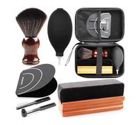 GOOTHDY Pulizia da 7 / Set per Un Suono Migliorato con | Set professionale per la cura dei dischi da 7 con spazzola ago simile carbonio per un suono migliorato