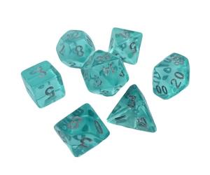 GOOTHDY Set Dadi acrilici multifaccia Dadi poliedrici Portatili Gioco Ruolo da Tavolo per Uomini e Donne Piccoli Giochi Ruolo Piccole Dimensioni Party