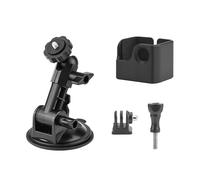 GOOTHDY Supporto per staffa a ventosa girevole per supporto da auto con/senza telaio convertitore, adattatore e vite per kit montaggio per auto con fotocamera tascabile 3