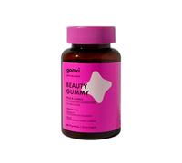 Goovi, Beauty Gummy, Vitamine Gommose con Acido Ialuronico per il Benessere di Pelle e Capelli, Integratore Alimentare con Vitamina C, Biotina e Selenio, Gusto Fragola, 60 gummies