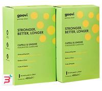 Goovi, Stronger, Better, Longer, Integratore Alimentare per Capelli e Unghie, Rende Capelli e Unghie Sani e Forti, Confezione da 24 Stick Pack da 20 ml, Gusto Papaia