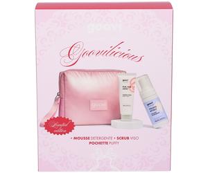 Goovi Cofanetto Regalo Natale Detersione Scrub Viso + Mousse Detergent