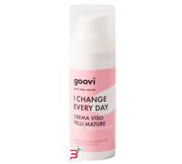 Goovi, I Change Every Day, Crema Viso Pelli Mature, Idrata la Pelle e Previene le Rughe, Azione Antiossidante, Non Unge, 50 ml