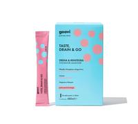 Goovi - Drena & Reintegra Taste, Drain & Go 24 Stick Pack - Integratore Drenante Gusto Pesca & Mango
