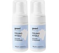 Goovi, Feeling Myself, Mousse Detergente Viso per Pelli Sensibili, Idratante e Lenitiva con Acqua di Fiordaliso e Camomilla, Ingredienti di Origine Naturale, Vegan, 100 ml (Confezione da 2)