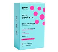 GOOVI Integratori Alimentari TASTE, DRAIN & GO Drena e Reintegra - Melograno & Frutti di Bosco 24x20ml - Integratore Drenante