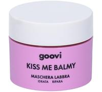 Goovi, Kiss Me Balmy, Maschera Labbra Idratazione Profonda con Burro di Karitè, Formula Leave-On con Ingredienti di Origine Naturale ad Azione Protettiva e Riparatrice, Effetto Glow, Aroma al Lampone