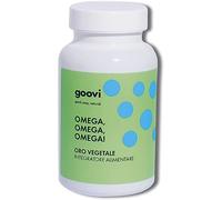 Goovi, Omega Oro Vegetale, Integratore Alimentare Perle Softgel, Fonte di Omega 3 6 9, Supporta il Metabolismo, 60 Perle Softgel