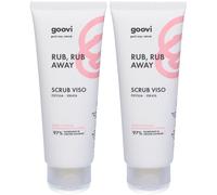 Goovi Rub, Rub Away Scrub Viso Set da 2 2x75 ml Crema