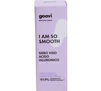 Goovi, I Am So Smooth, Siero Viso Acido Ialuronico, Booster di Idratazione per Viso e Collo, Ideale per tutti i Tipi di Pelle, Senza Profumo, 30 ml