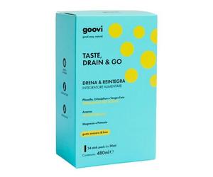 Goovi Taste Drain-Go Drenante Zenzero E Lime Integratore Drena E Reintegra 24 Stick