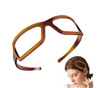 Goowafur Fasce per capelli da donna, Fasce per capelli in acrilico, Cerchio per con montatura elastica per occhiali, Ornamenti per alla per feste, vita quotidiana, viaggi