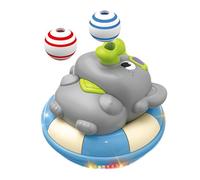 Goowafur Giocattolo Elettrico Illuminato per Bambini, Sfera Luminosa Soffiante con Effetti Aerei, Gioco Interattivo con Rana ed Elefante Rotante per Bambini dai 3 Anni in su - Ideale per età
