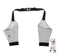 Goowafur Manica per Gamba del Cane, Protezione per Gomito del Cane - Manicotto per Recupero 'articolazione del tutore per la Gamba Anteriore del Cane,Fascia per Gomito con batuffolo