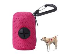 Goowafur Porta Borsa per Cani | Supporto per Sacchetto per rifiuti per Cani con Attacco al guinzaglio in Tessuto Rete con Cerniera | Porta Cacca per Cani di Grande capacità, Forniture Portatili