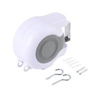 Goowafur Stendibiancheria Retrattile da Interno | 13 Metri Portatile Antivento Per La Casa - Linea Per Asciugare La Biancheria | Per Campeggio Stanza Doccia Cortile Balcone Soffitto Patio Parete Casa