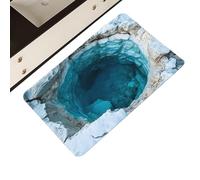 Goowafur Tappeto ad Effetto Ottico 3D | Tappetino A Cascata Lavabile Ed Estetico | Cascata Illusione Ottica Buco Tappeto - Per Soggiorno Camera Da Bagno Cucina Ingresso Porta D'Ingresso Ufficio