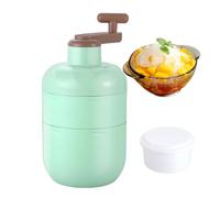 Goowafur Tritaghiaccio,Macchina Per La Frantumazione Manuale Del Ghiaccio Con Manovella A Mano | Portatile in Acciaio Inossidabile per Coni Neve | Per Casa Cucina Picnic All'aperto Cocktail e Bevande