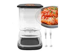 Goowafur Vaso per Sottaceti,Contenitore per Fermentazione Alimenti con Colino - Barattolo Ermetico per Sottaceti e Olive per Conservazione Alimenti,per Cucina Insalate Zucchero Caffè Farina e Fiocchi