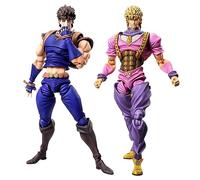 Gooyeh 2 pezzi Jonathan Joestar&Dio Brando Figure Action Figure Anime, Statuette in PVC, modello collezione di ornamenti da scrivania per compleanno, 17 cm