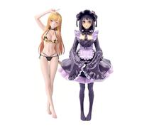 Gooyeh 2 pezzi Kitagawa Marin Figura Anime My Dress-Up Darling Costume da bagno in PVC Statua modello da collezione Figure Standing Modello Desktop Decorazioni 23 cm