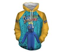 Gooyeh Anime Gioco Felpa con Cappuccio Amici dell'Arcobaleno 3D Stampata Felpa Sweatshirt Stile Carino Cartoon Casual Costume Sciolto Caldo Abito Felpe Ragazzi e Ragazze