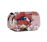 Gooyeh Astuccio anime Sakurayashiki Kaoru/Kyan Reki Astuccio per penne con doppia cerniera Astuccio per penne di grande capacità Borsa per cancelleria per studenti Borsa Anime Cancelleria Forniture