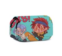 Gooyeh Astuccio anime Sakurayashiki Kaoru/Kyan Reki Astuccio per penne con doppia cerniera Astuccio per penne di grande capacità Borsa per cancelleria per studenti Borsa Anime Cancelleria Forniture