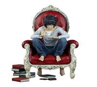 Gooyeh Death Note Figure L Figure anime Statua L Divano seduto Figura Collezione di modelli Ornamento da scrivania Regalo di compleanno 24 cm